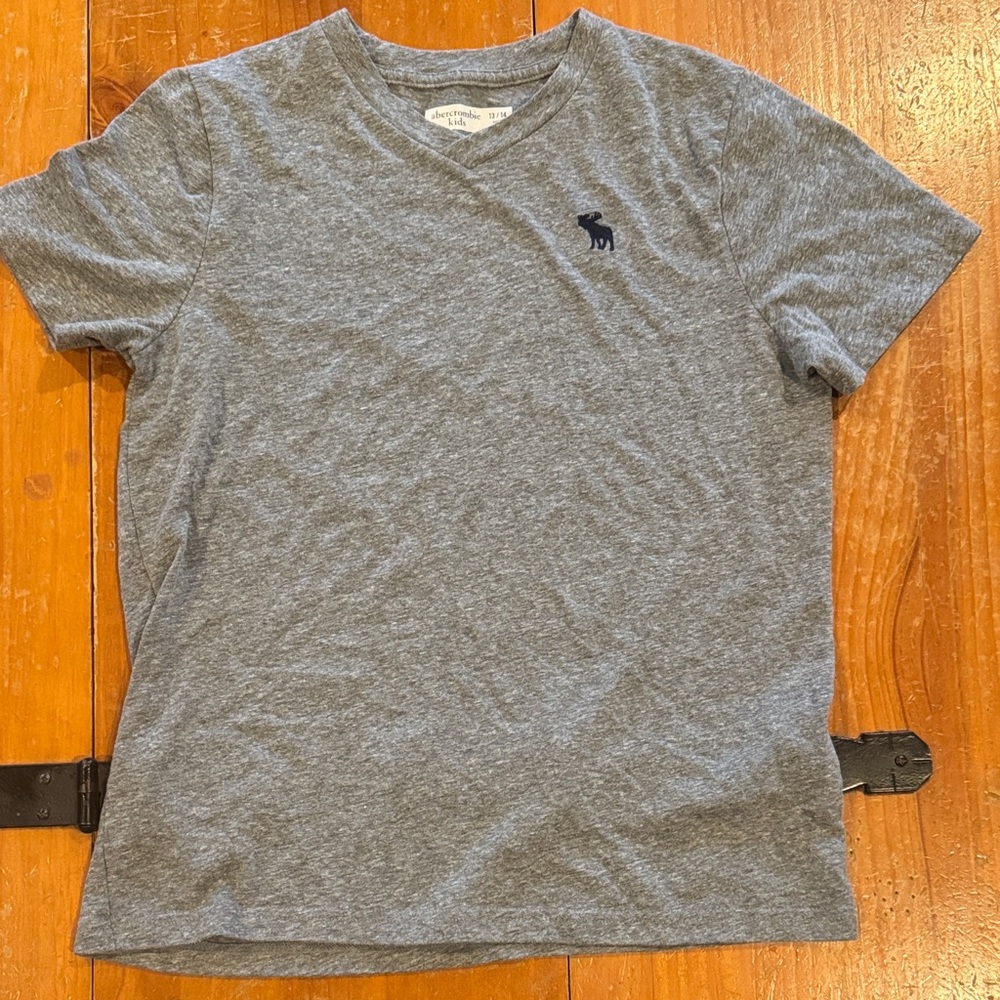 Abercrombie Kids Gray V-Neck Tee